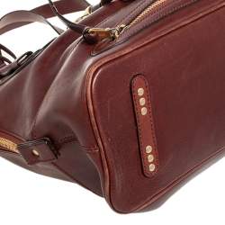 Pre Owned Chloe Brown Leather Kerala Dome Satchel