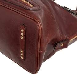 Pre Owned Chloe Brown Leather Kerala Dome Satchel