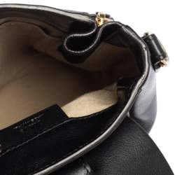 Pre Owned Chloe Black Leather and Suede Mini Faye Day Backpack