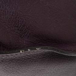 Pre Owned Chloe Burgundy Leather Medium Marcie Satchel