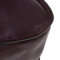 Pre Owned Chloe Burgundy Leather Medium Marcie Satchel