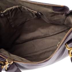 Pre Owned Chloe Burgundy Leather Medium Marcie Satchel
