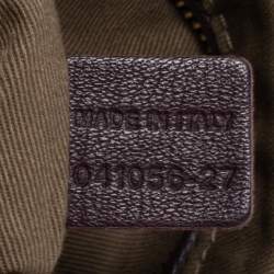 Pre Owned Chloe Burgundy Leather Medium Marcie Satchel