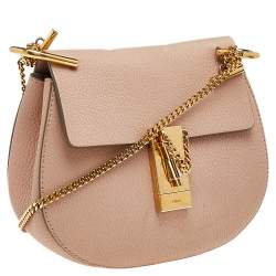 Pre Owned Chloé Beige Leather Drew Shoulder Bag