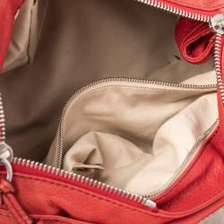 Pre Owned Chloe Crimson Red Leather Medium Paddington Satchel