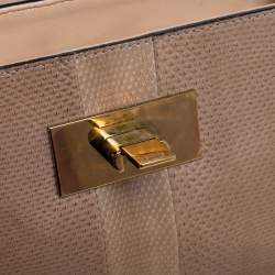 Pre Owned Chloe Beige Ayers and Karung Sally Shoulder Bag