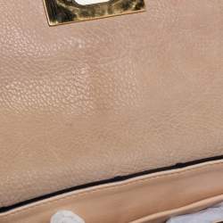 Pre Owned Chloe Beige Ayers and Karung Sally Shoulder Bag