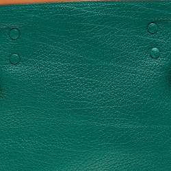 Pre Owned Chloe Green/Brown Leather Charlotte Tote