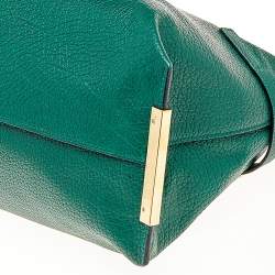 Pre Owned Chloe Green/Brown Leather Charlotte Tote