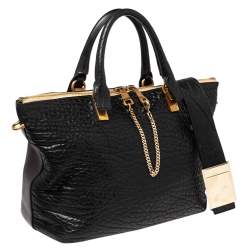 Pre Owned حقيبة يد توتس كلوي بايلي جلد أسود