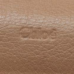 Pre Owned Chloe Beige Leather Marcie Long Wallet