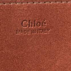 Chloe Pink Leather and Suede Medium Drew Shoulder Bag