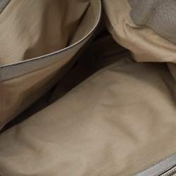 Pre Owned Chloe Metallic Gold/Beige Leather Heloise Satchel