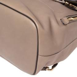 Chloe Grey Leather and Suede Medium Faye Backpack