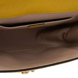 مملوكة مسبقًا حقيبة كتف كلوي السي متوسطة جلد ثعبان أصفر