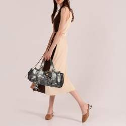 Pre Owned Chloe Silver Leather Kerala Equipped Satchel