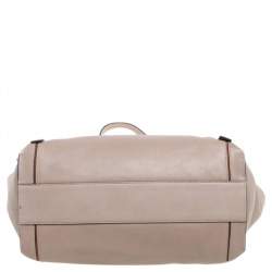 Pre Owned Chloe Beige-Brown Leather And Suede Milo Tote