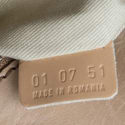 Pre Owned Chloe Light Cream Canvas and Leather Satchel