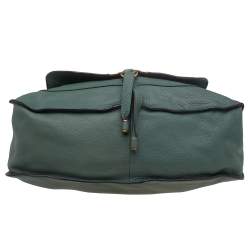 Pre Owned Chloe Green Leather Large Marcie Satchel