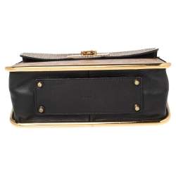 Pre Owned حقيبة كتف كلوي سالي صغيرة جلد وترتر كارونج بني