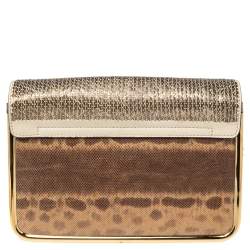 Pre Owned حقيبة كتف كلوي سالي صغيرة جلد وترتر كارونج بني