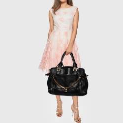 Pre Owned Chloe Black Leather Capsule Paddington Satchel