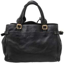 Pre Owned Chloe Black Leather Capsule Paddington Satchel