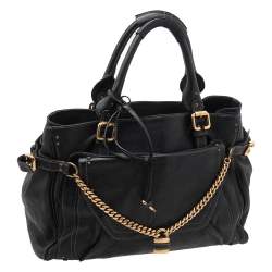 Pre Owned Chloe Black Leather Capsule Paddington Satchel