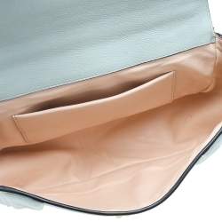 Pre Owned Chloe Mint Green Leather Medium Elsie Shoulder Bag