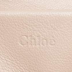 Pre Owned Chloe Mint Green Leather Medium Elsie Shoulder Bag