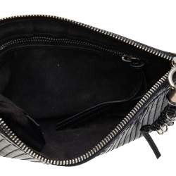 Pre Owned Chloe Black Leather Zip Pouch