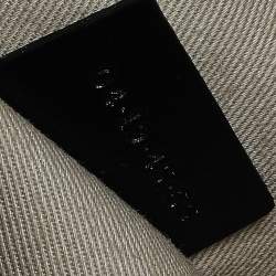 Pre Owned Chloe Black Leather And Suede Chain C Clutch Bag