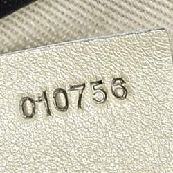 Pre Owned Chloé Black-Grey Leather Flap Pocket Satchel