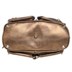Pre Owned Chloe Metallic Brown Leather Medium Betty Satchel