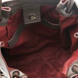 Pre Owned Chloe Dark Olive Leather Victoria Tote