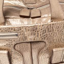 Pre Owned Chloe Gold Leather Saskia Satchel