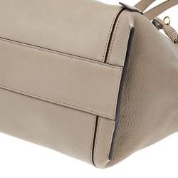 Pre Owned حقيبة يد توتس كلوي ميلو جلد وسويدي رصاص ي/بني متوسطة 
