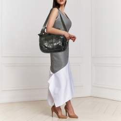 Pre Owned Chloe Green Leather Heloise Shoulder Bag