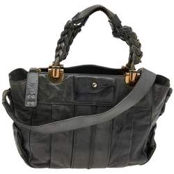 Pre Owned Chloe Green Leather Heloise Shoulder Bag