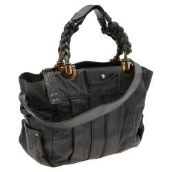 Pre Owned Chloe Green Leather Heloise Shoulder Bag