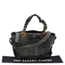 Pre Owned Chloe Green Leather Heloise Shoulder Bag