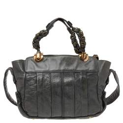 Pre Owned Chloe Green Leather Heloise Shoulder Bag