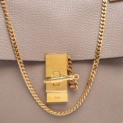 Pre Owned Chloe Grey Leather Medium Drew Shoulder Bag