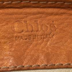 Pre Owned Chloe Orange Leather Medium Paddington Satchel