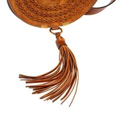 Pre Owned Chloe Brown Suede and Leather Mini Marcie Shoulder Bag