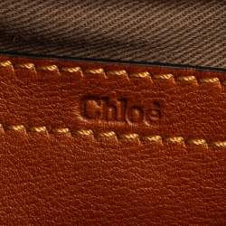 Pre Owned Chloe Brown Suede and Leather Mini Marcie Shoulder Bag