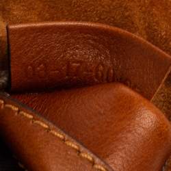 Pre Owned Chloe Brown Suede and Leather Mini Marcie Shoulder Bag