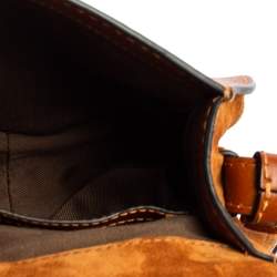 Pre Owned Chloe Brown Suede and Leather Mini Marcie Shoulder Bag