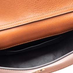 مملوكة مسبقًا Chloé Brown Leather Small Nile Bracelet Minaudiere Crossbody Bag