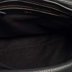 Pre Owned Chloe Black Pebbled Leather Medium Sally Flap Shoulder Bag